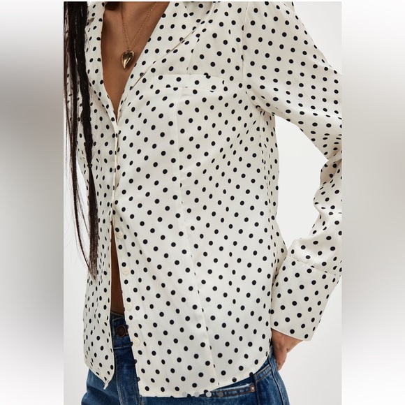 Free People Tops - NWOT Free People Penny Polka Dot Top